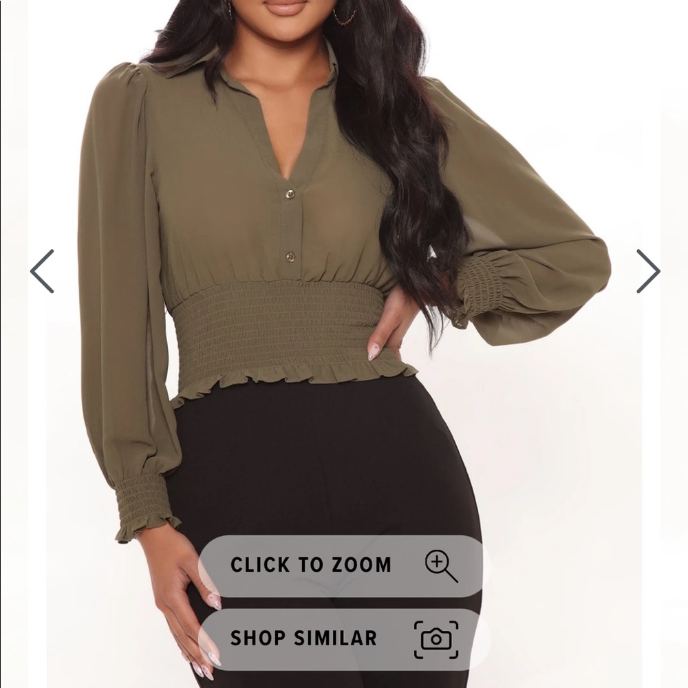Olive blouse